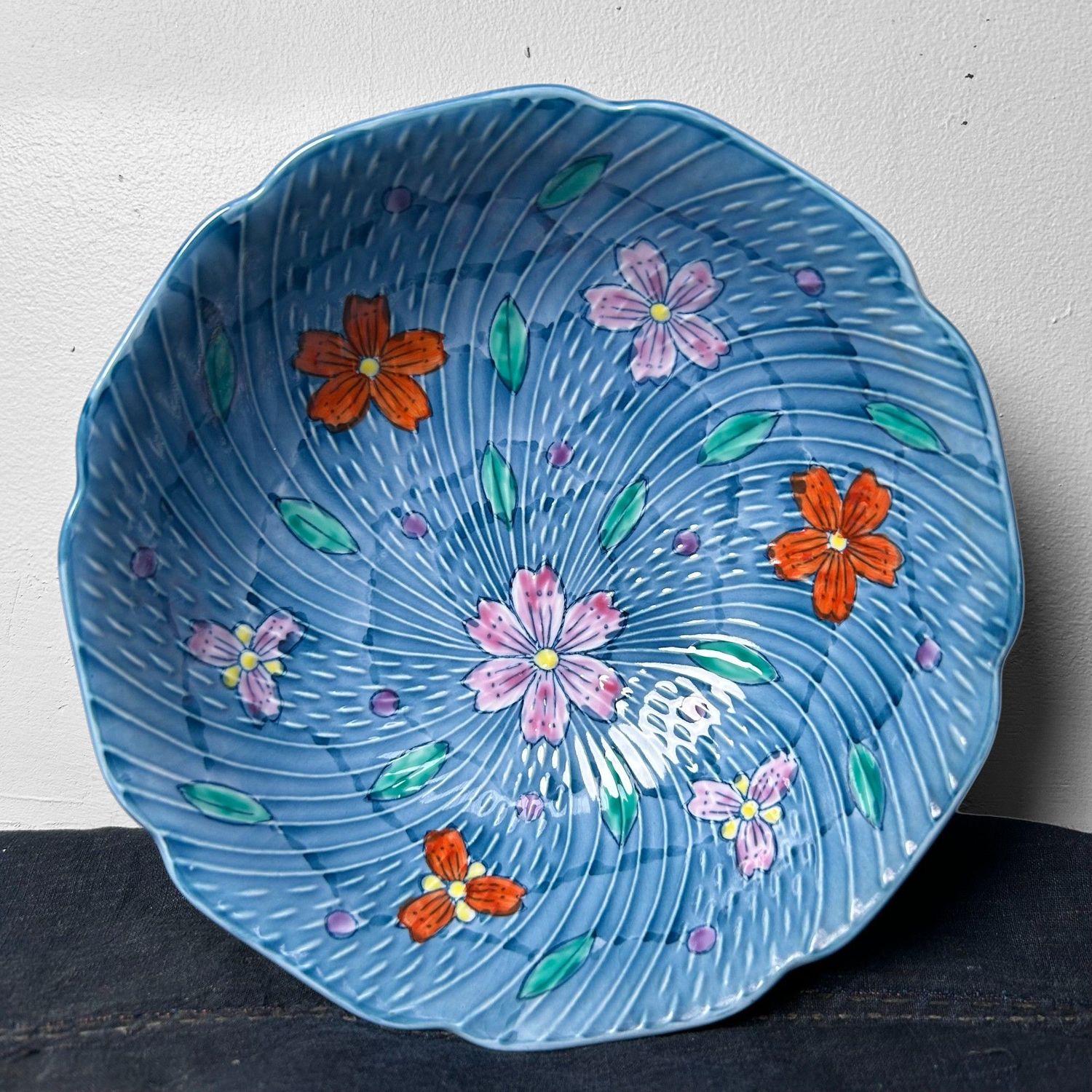 Japans Porseleinen Bord - Arita Ware Kazan, Shōwa Periode.