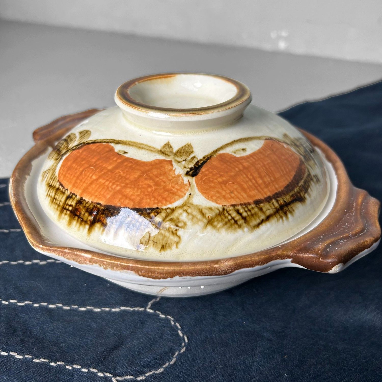 Japanse Donabe, Decoratieve Aardewerken Kookpot, Shōwa Periode.