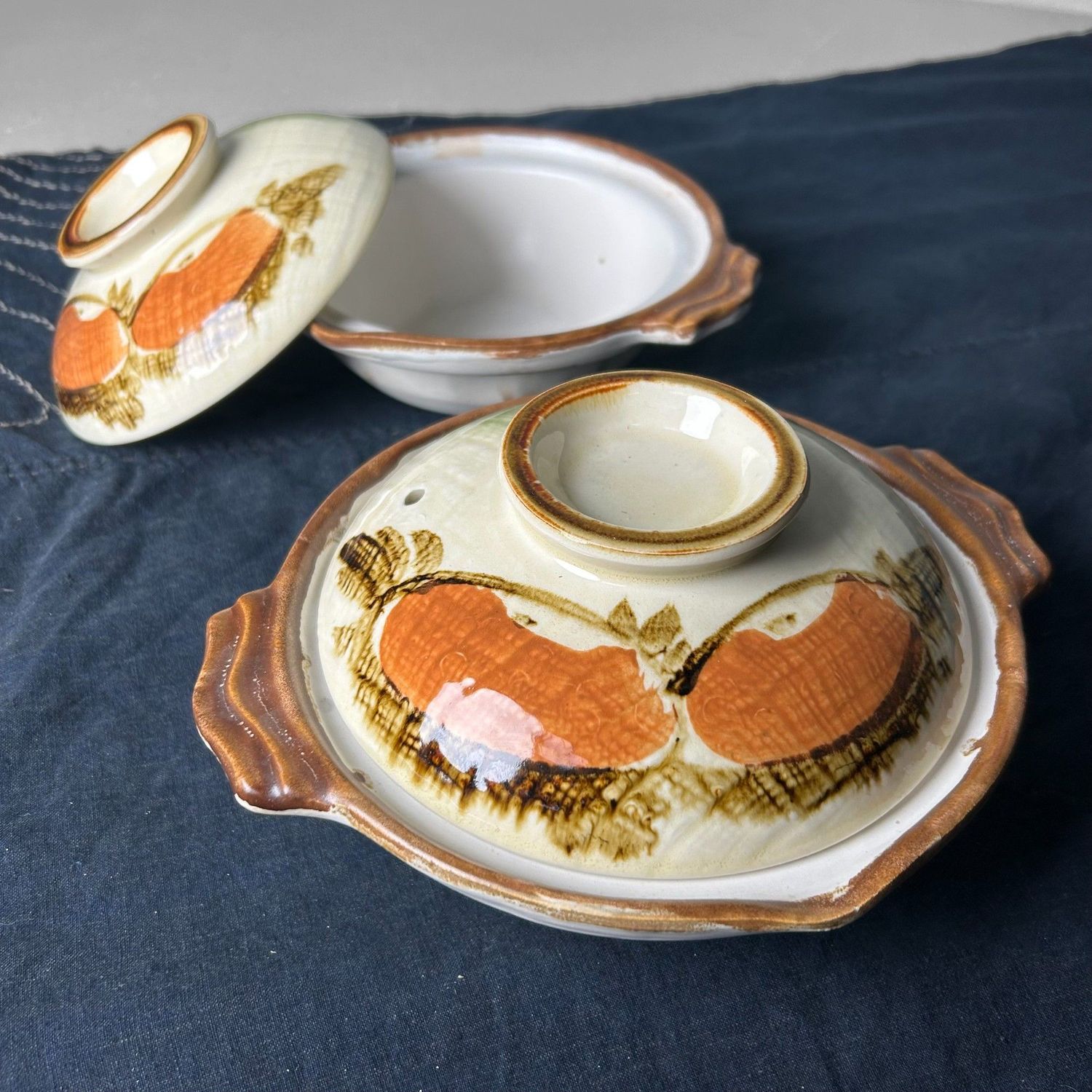 Japanse Donabe, Decoratieve Aardewerken Kookpot, Shōwa Periode.