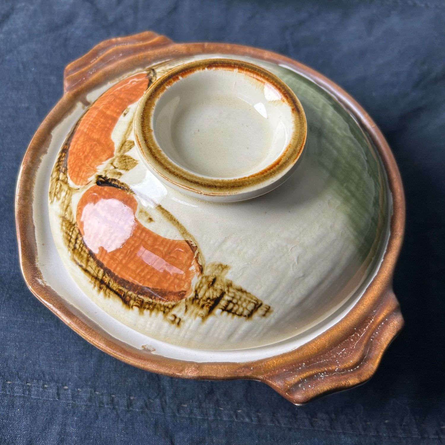 Japanse Donabe, Decoratieve Aardewerken Kookpot, Shōwa Periode.
