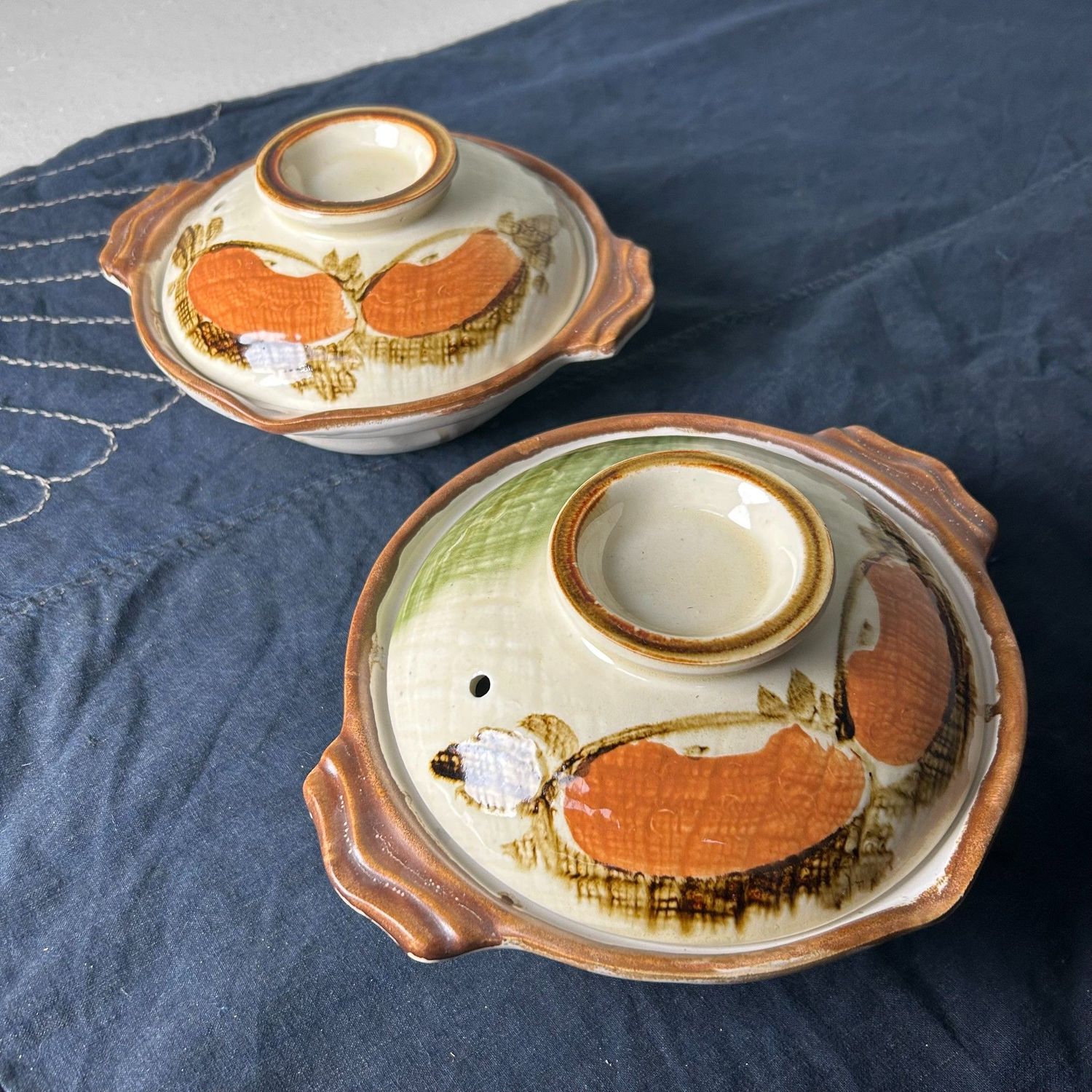 Japanse Donabe, Decoratieve Aardewerken Kookpot, Shōwa Periode.