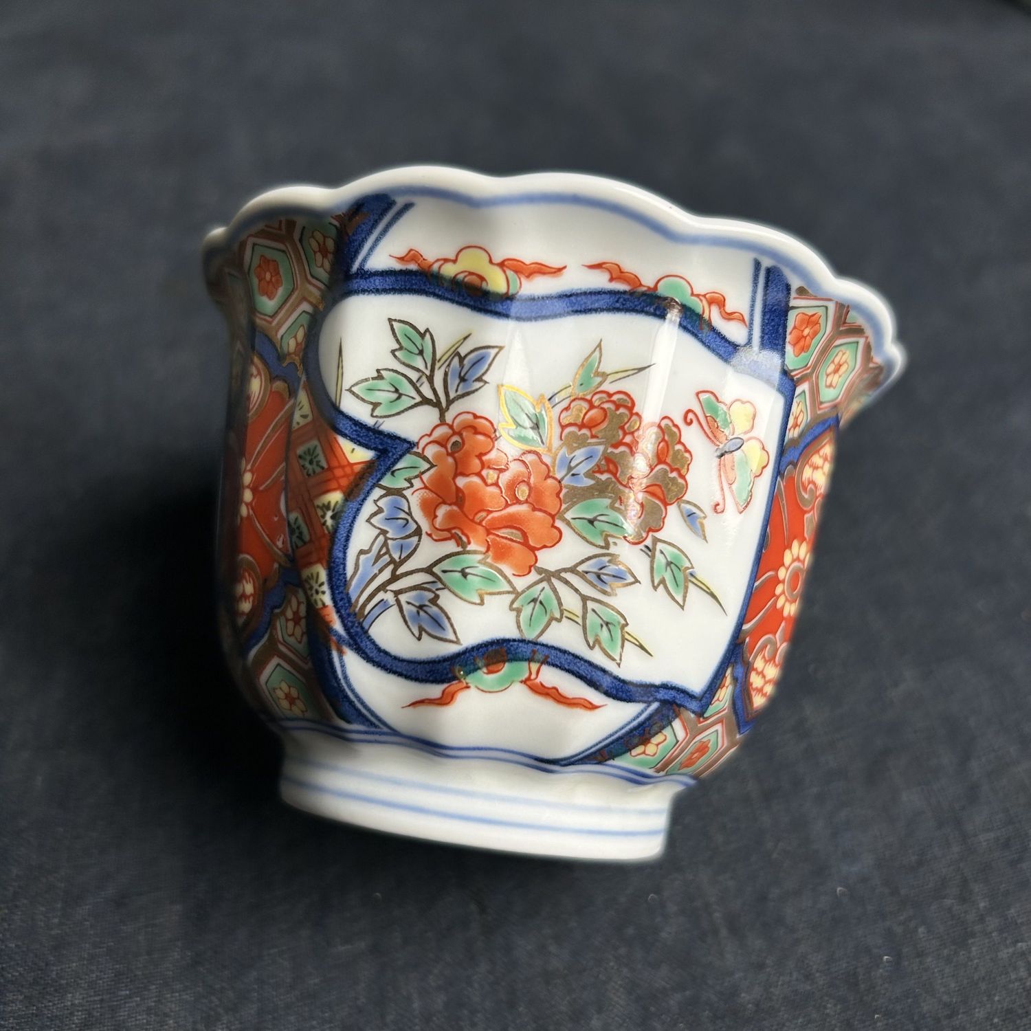 Set Japanse Yunomi, Arita Porseleinen Theekoppen, Shōwa Periode.