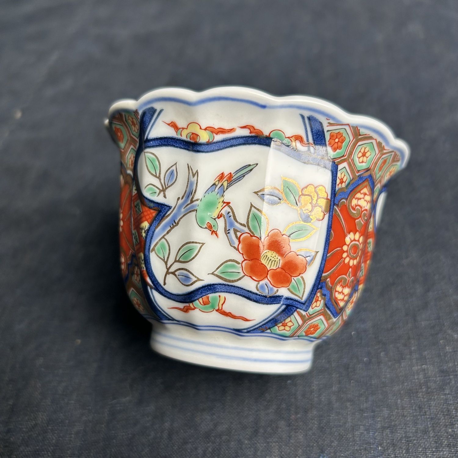 Set Japanse Yunomi, Arita Porseleinen Theekoppen, Shōwa Periode.