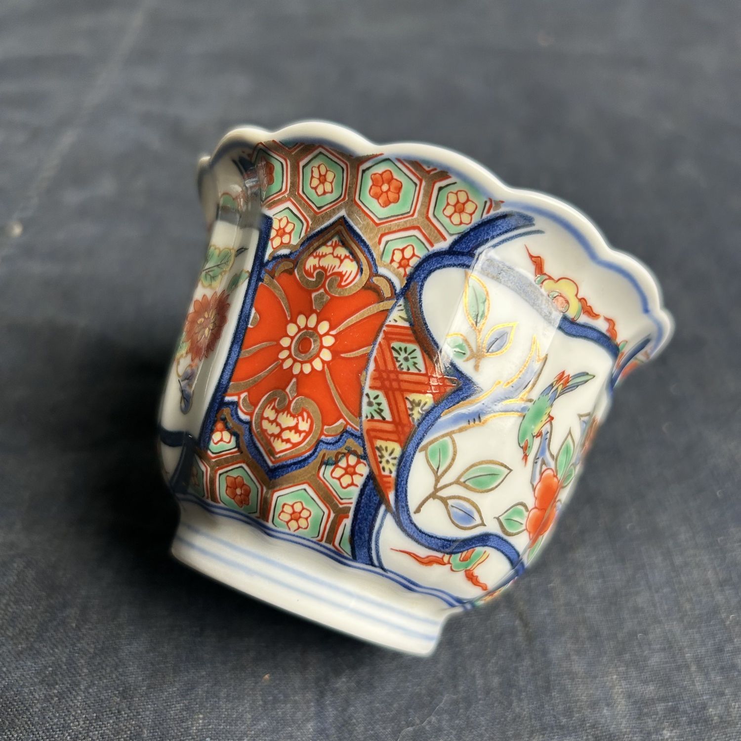 Set Japanse Yunomi, Arita Porseleinen Theekoppen, Shōwa Periode.