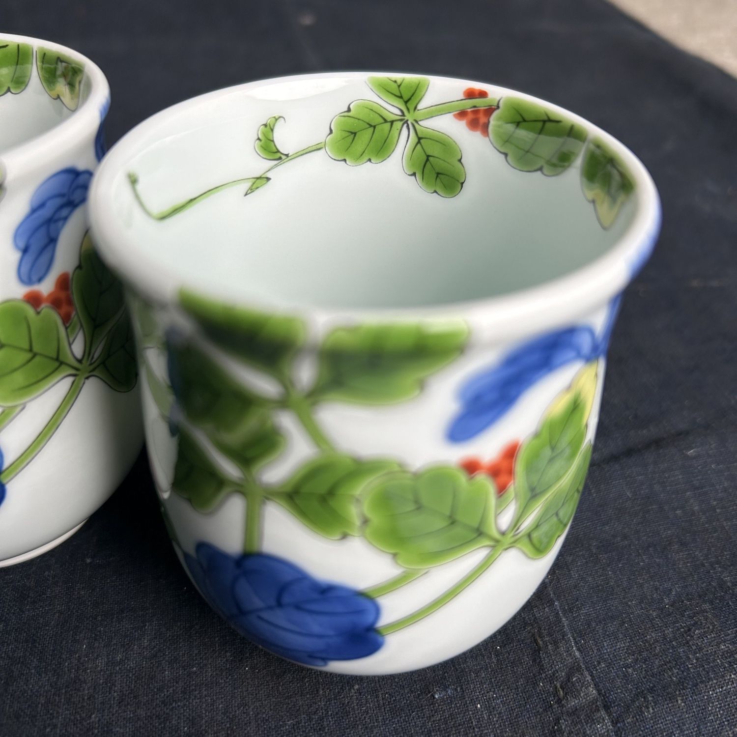 Set Arita Porseleinen Theekoppen, Shobido Kisen, jaren '70.