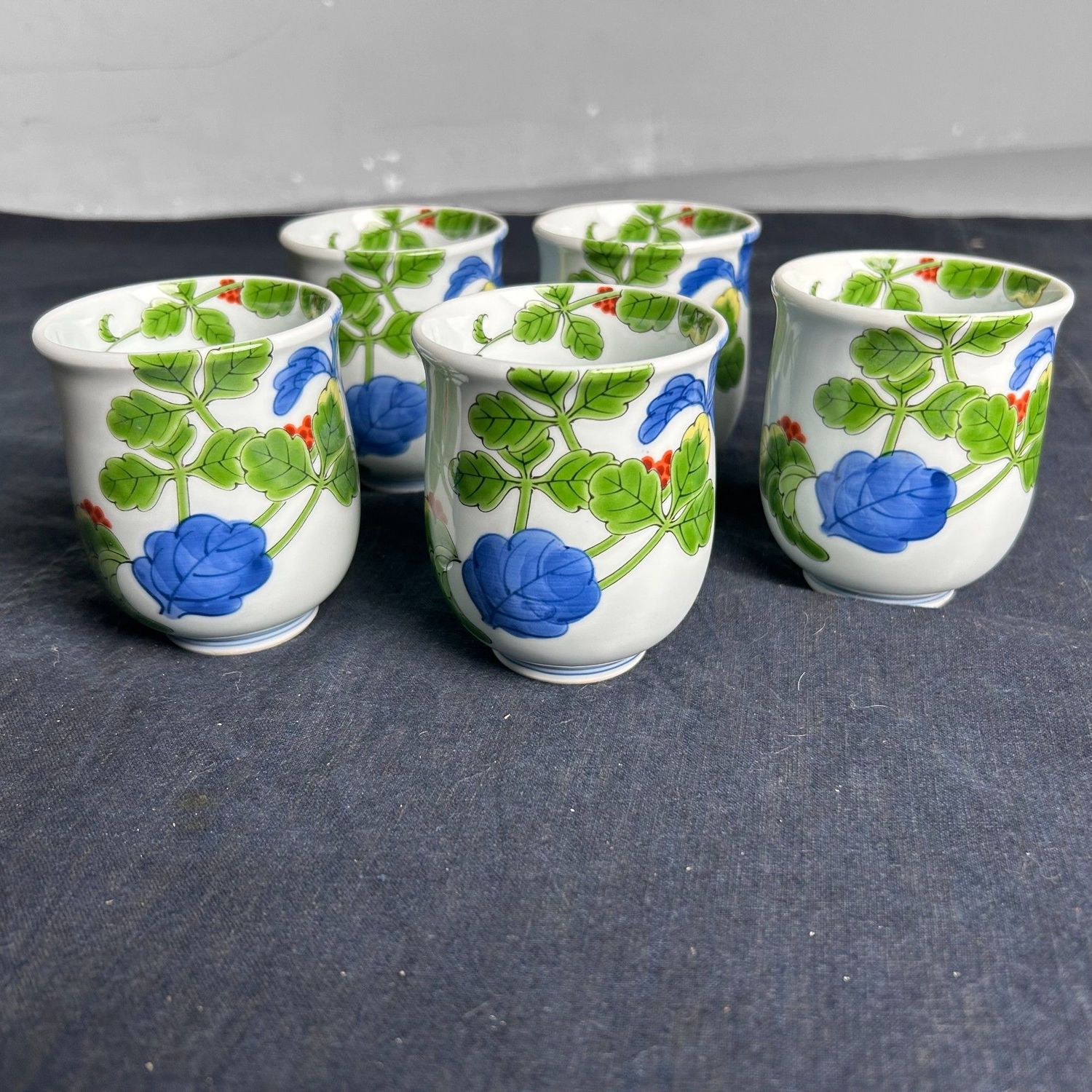 Set Arita Porseleinen Theekoppen, Shobido Kisen, jaren '70.