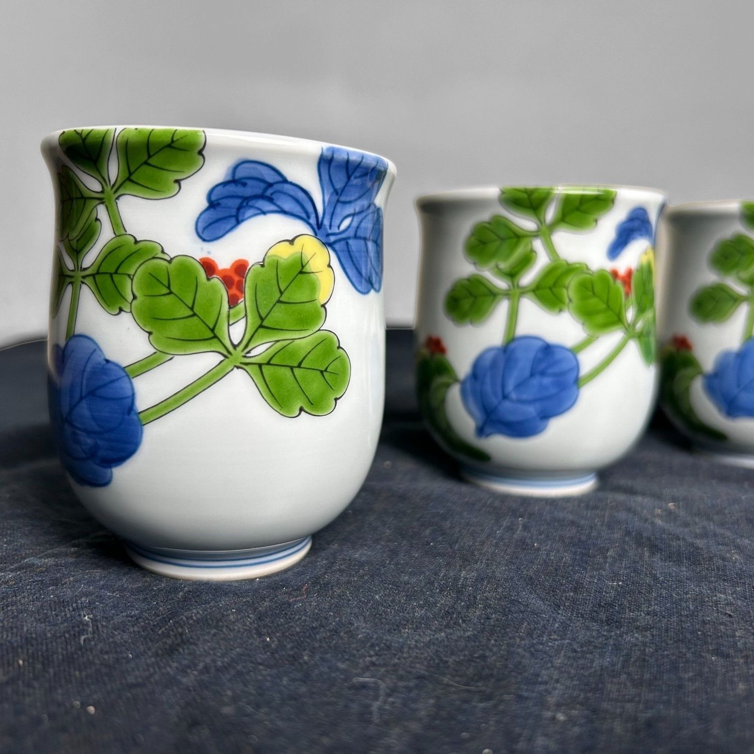 Set Arita Porseleinen Theekoppen, Shobido Kisen, jaren '70.