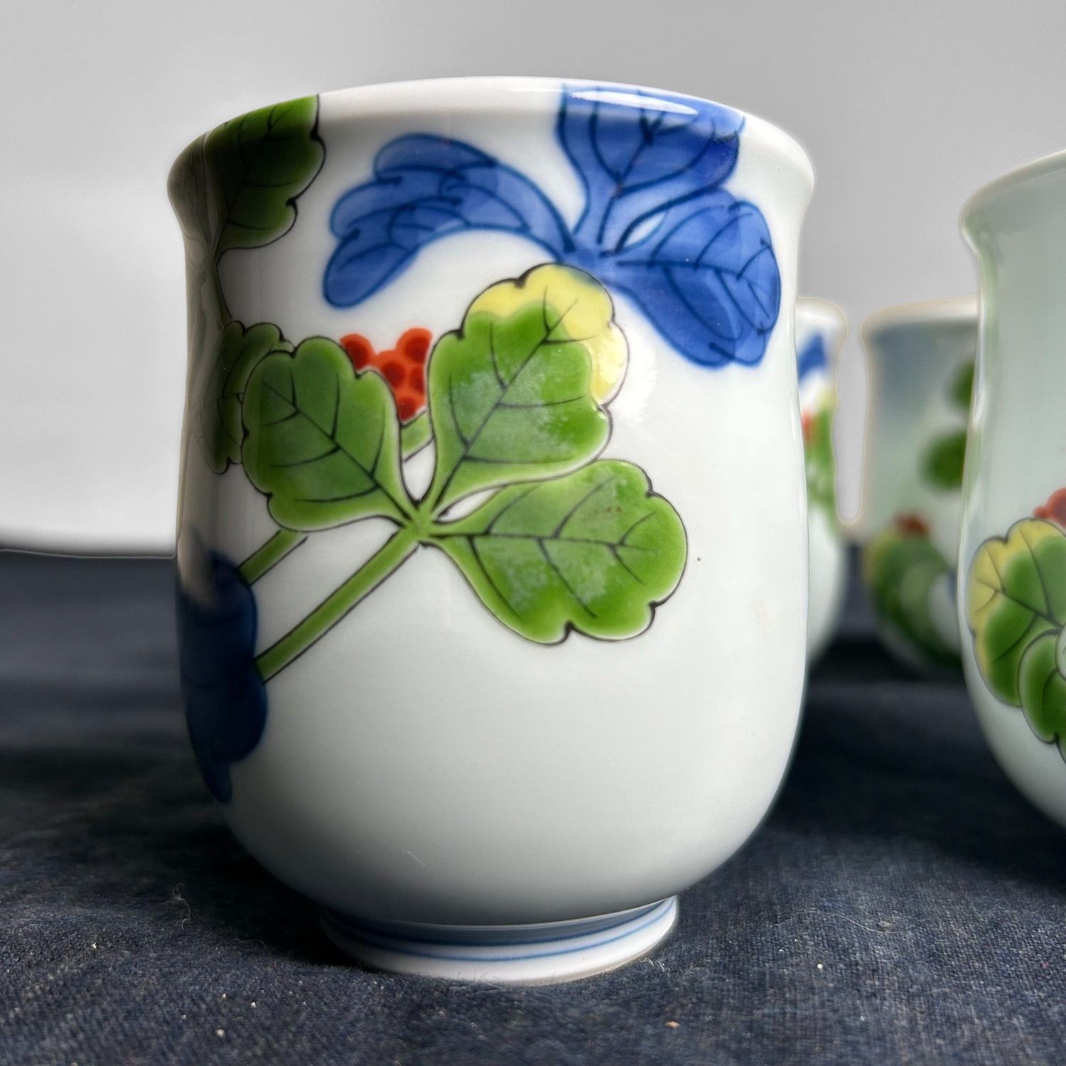 Set Arita Porseleinen Theekoppen, Shobido Kisen, jaren '70.