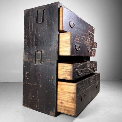 Antique Japanese Tansu, Storage Cabinet, Meiji Period.