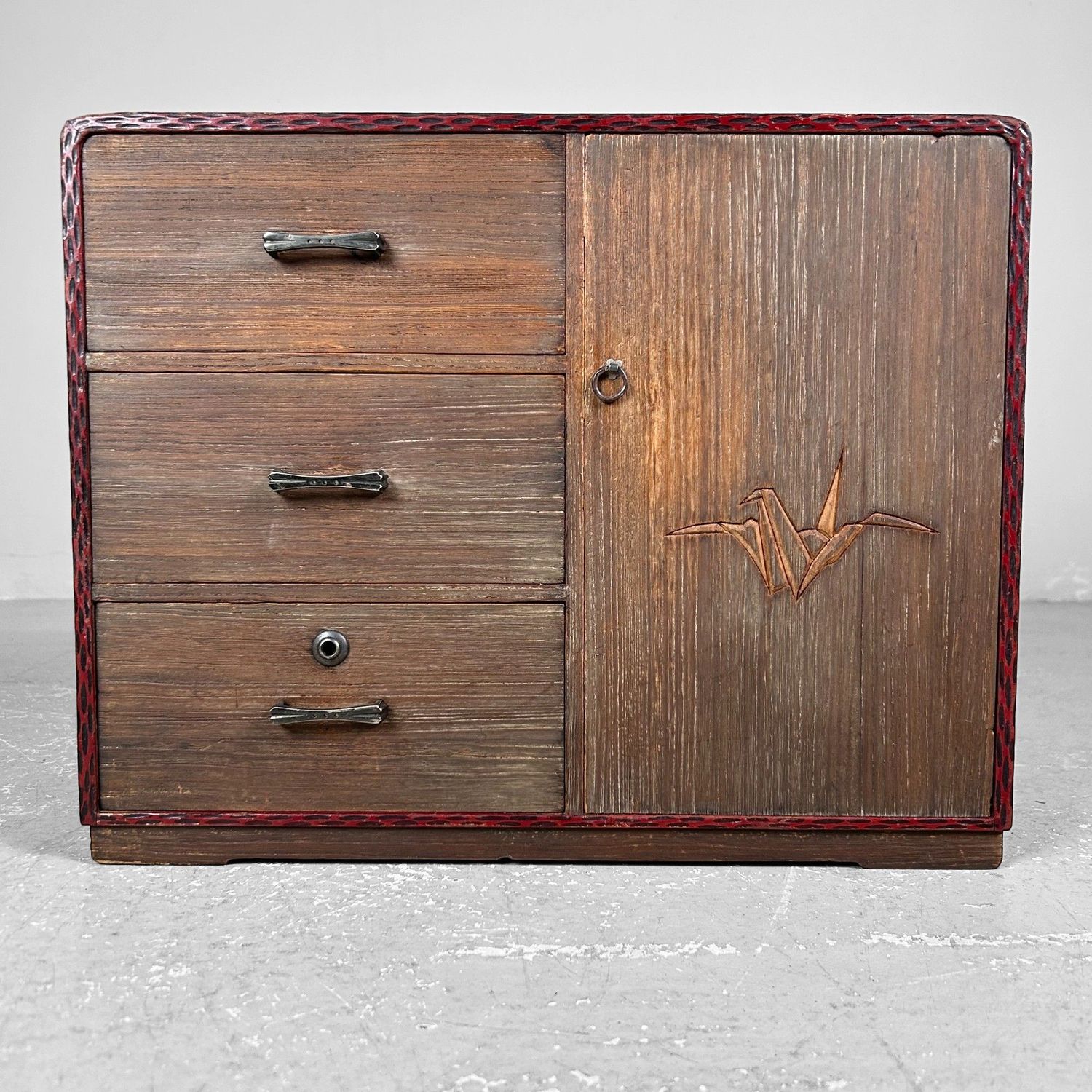Traditional Ko-dansu, Japanese Storage Cabinet, Taishō Period.
