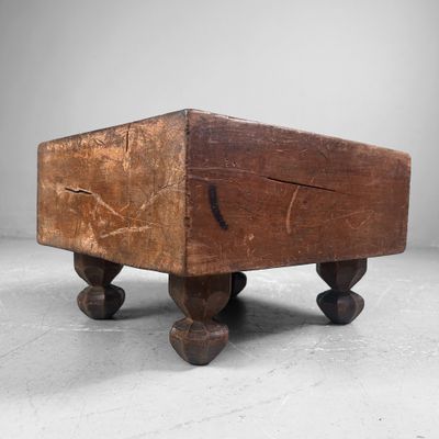 Keyaki Shogi (将棋) Game Board Wooden Display, 1920s, Japan.