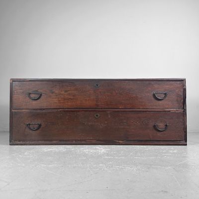 Traditionele Tansu, Lage Ladekast, Taishō-periode, Japan.