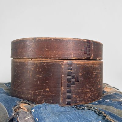 Wooden Chabako, Tea Storage Box, Meiji Period, Japan.