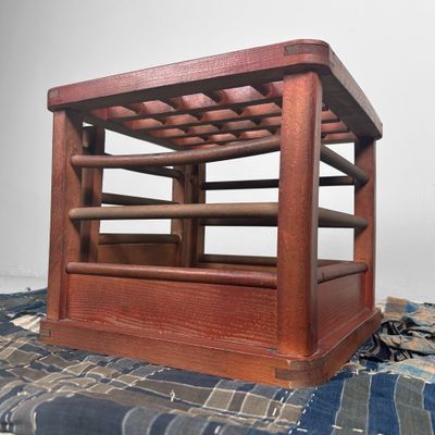 Traditionele Houten Kotatsu Tafel, Shōwa Periode, Japan.