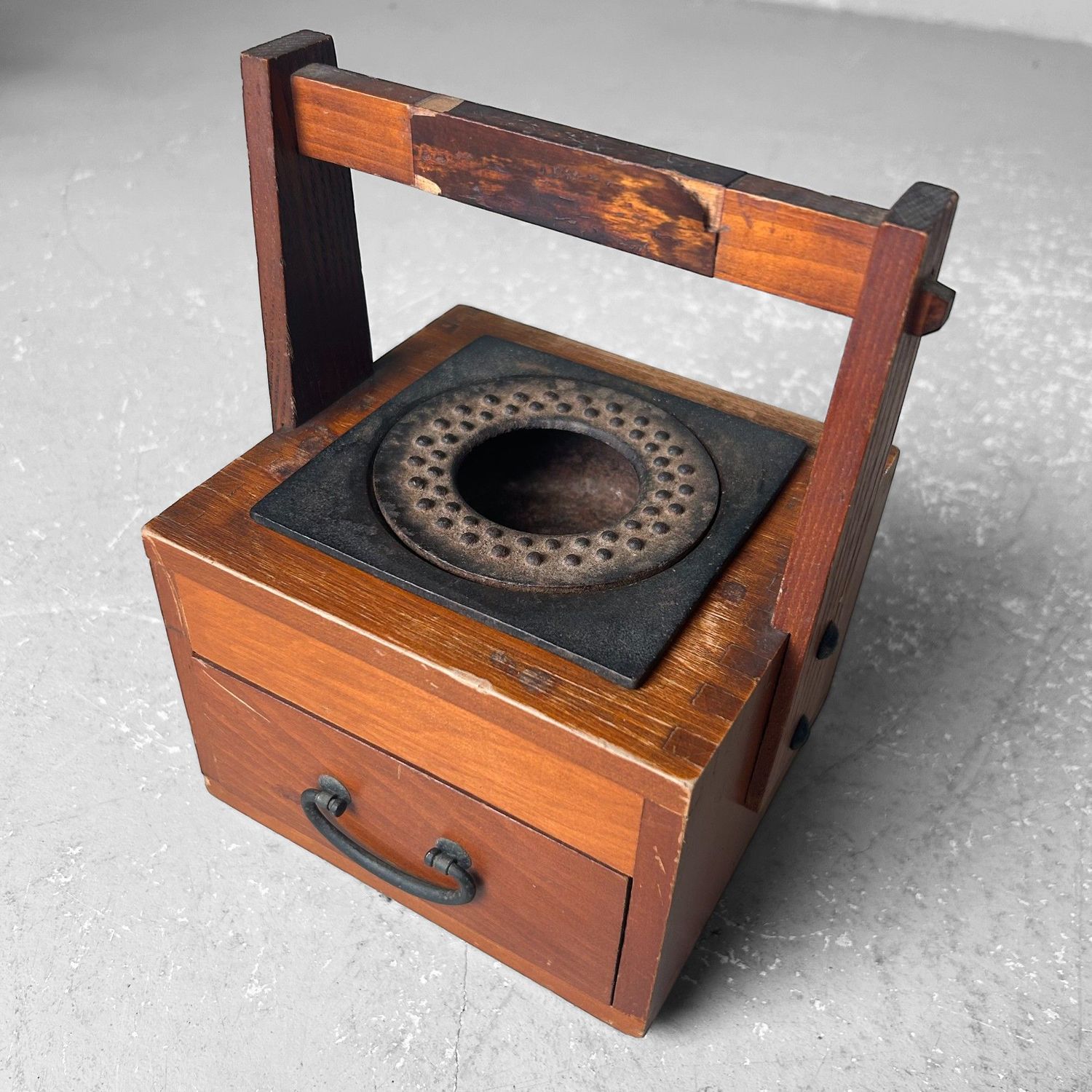 Traditionele Japanse Tabako-Bon, Rookmeubel, Shōwa-periode.