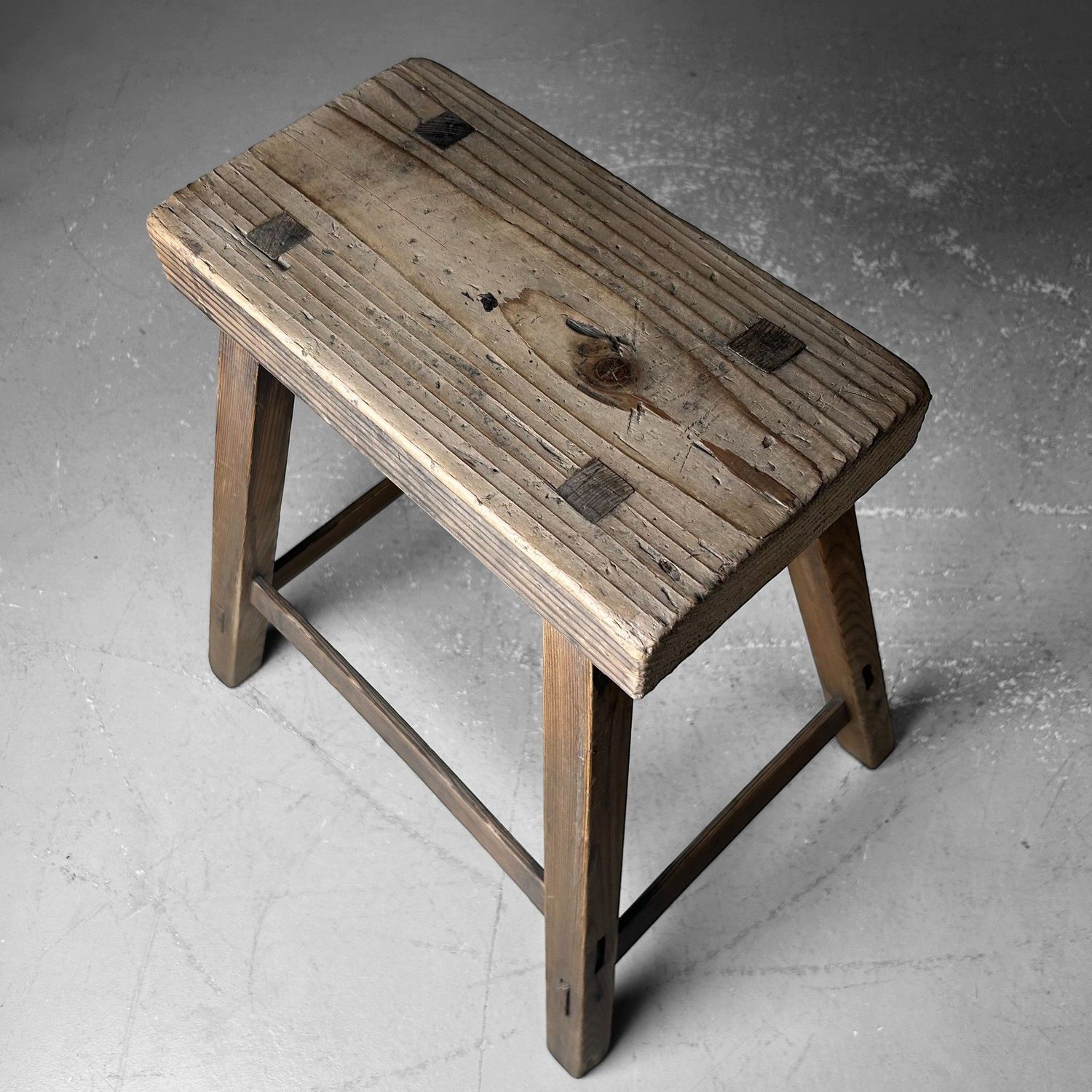 Wooden Stool, Fumidai 踏み台, Taishō period, Japan.