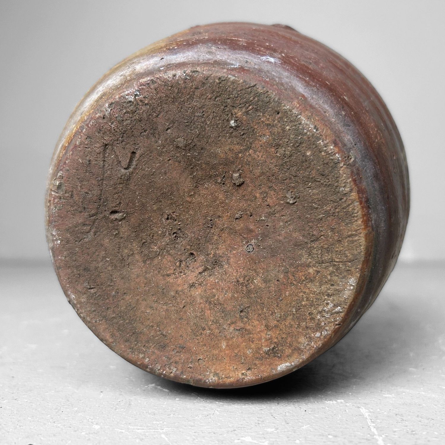 Organische Japanse Kruik, Tokkuri, Taishō Periode, Nagoya, Japan.