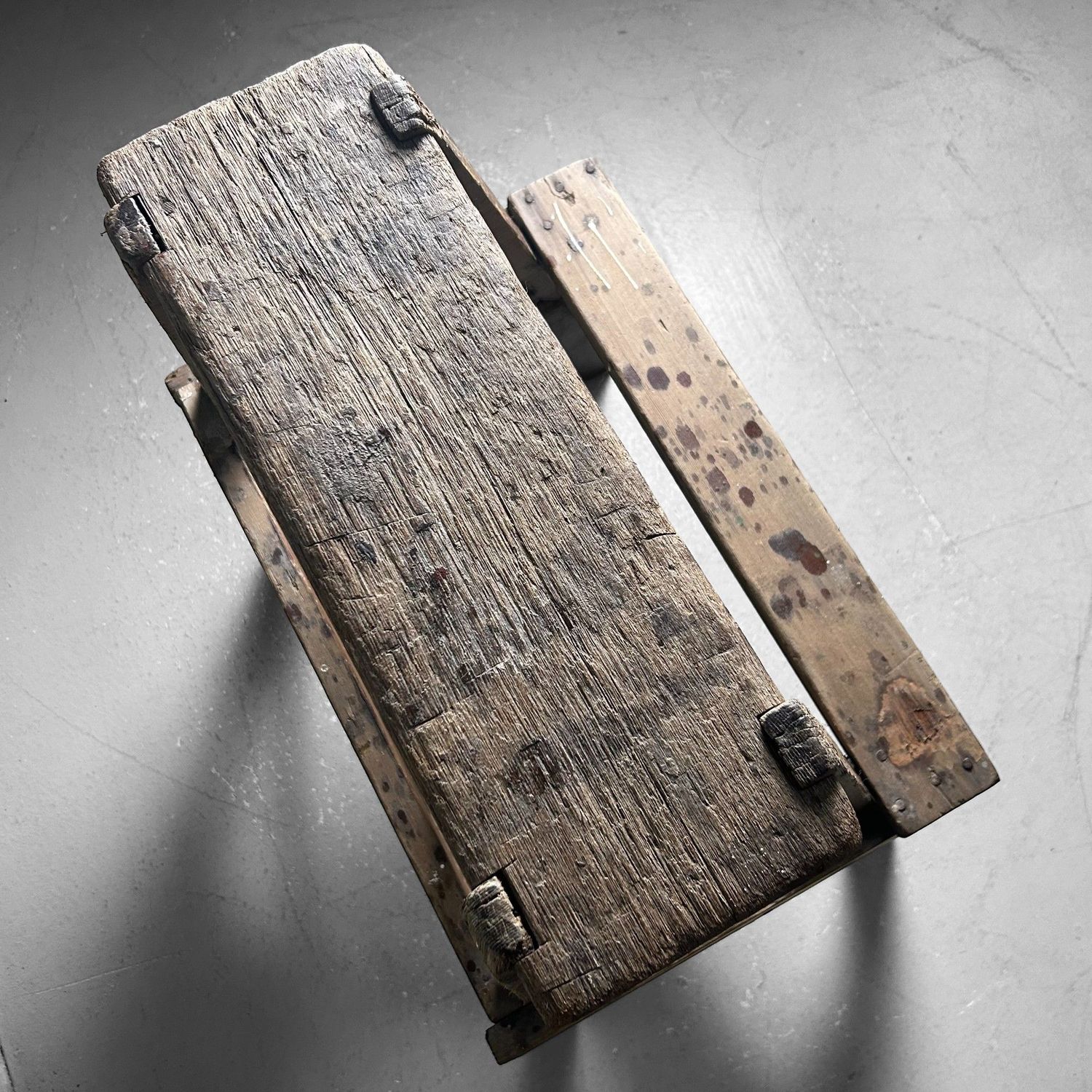 Minimalist Wooden Stool, Fumidai, Taishō Period, Japan.