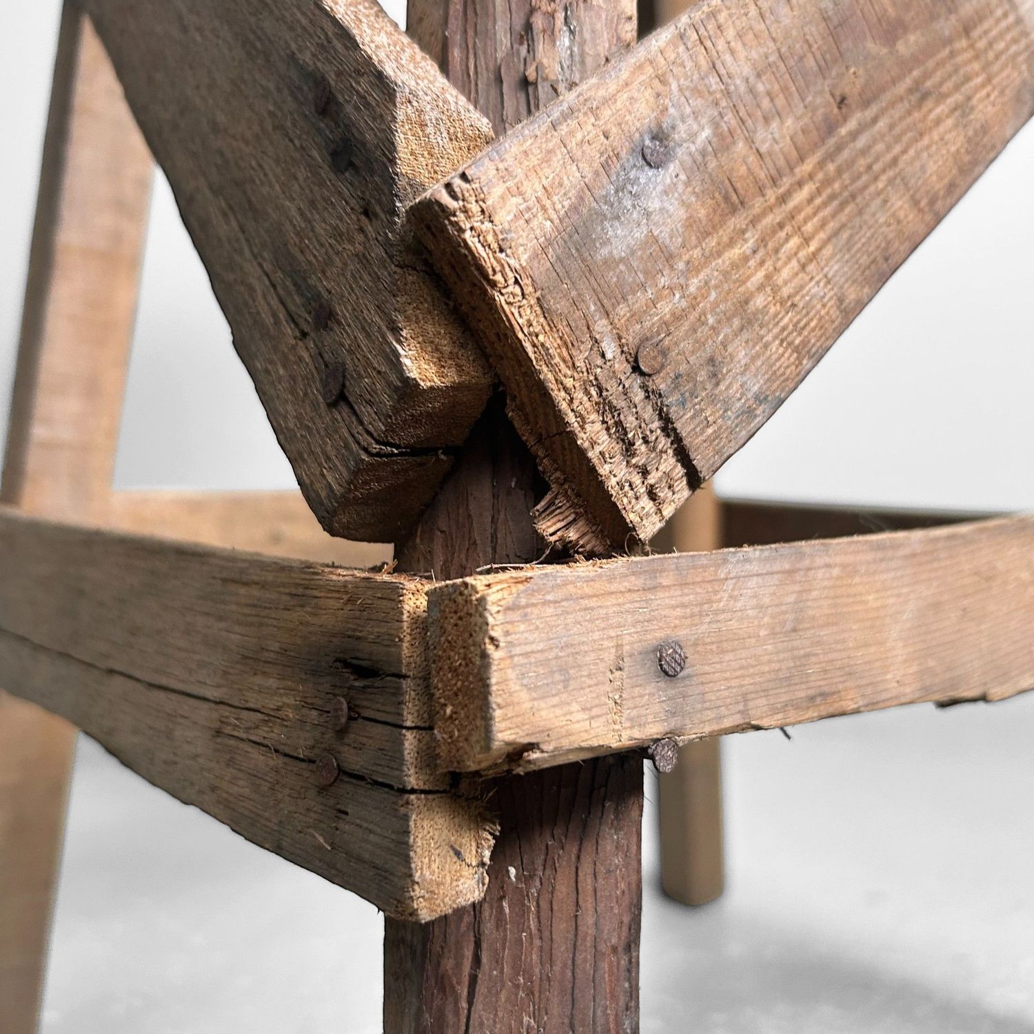 Japanese Wooden Stool, Mingei 民芸, Early Shōwa Period.