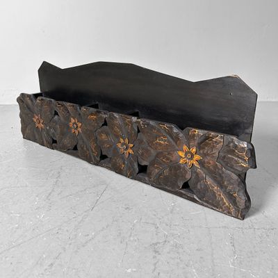 Japanese Hand-Carved Literature Holder, 1930s-1940s.