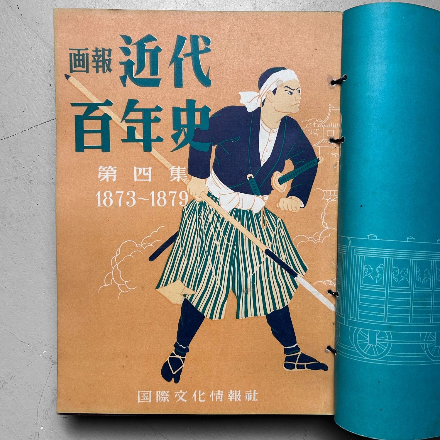 Japanse Gebundelde Tijdschriften 'Moderne Geschiedenis', jaren '50.