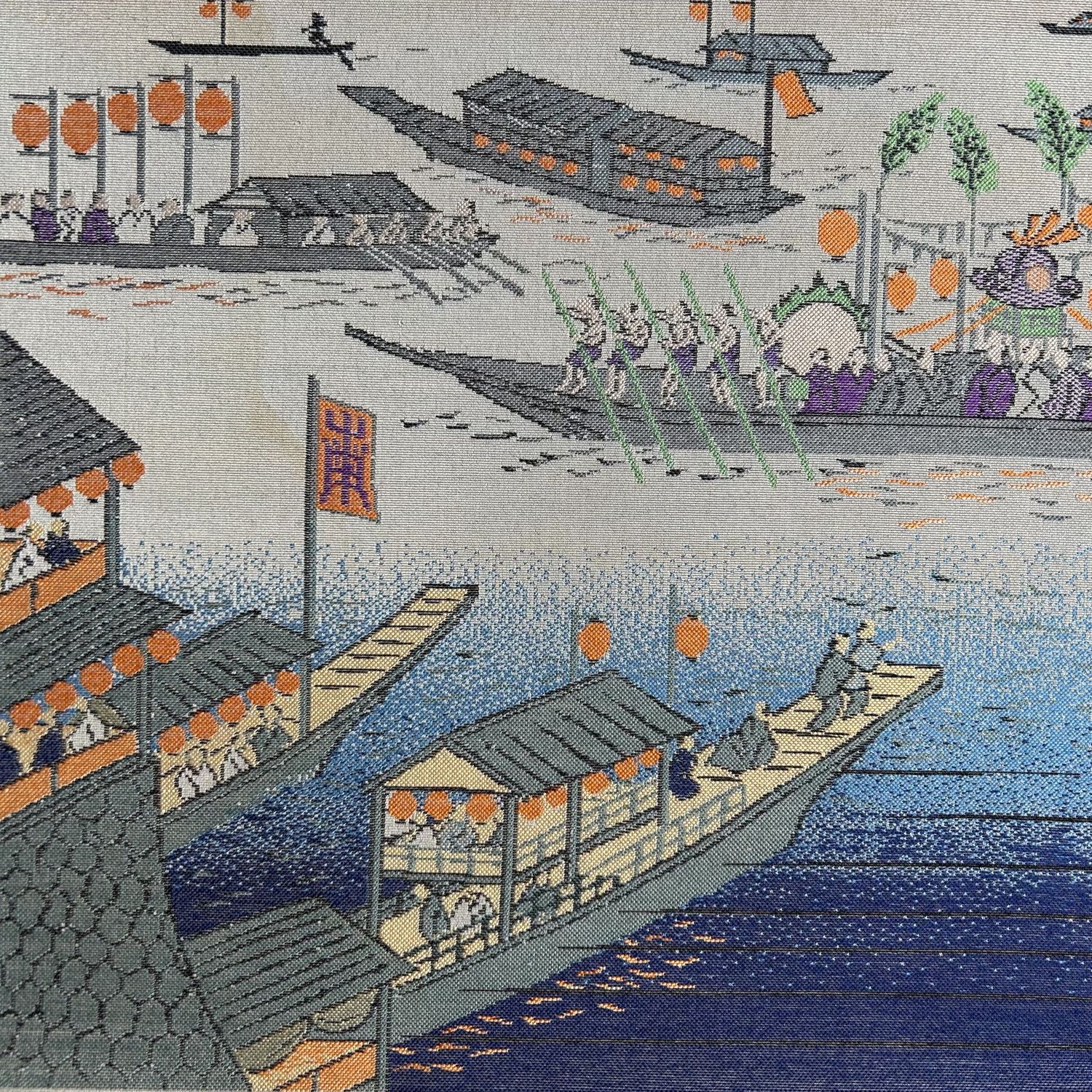 Textiel, Kanda Festival Processie, Tokyo, Japan.