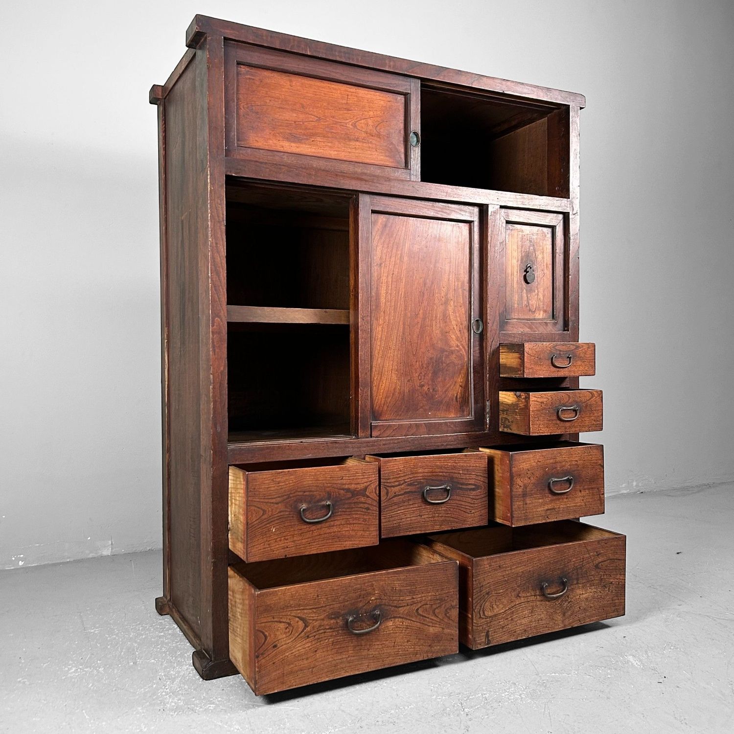 Traditionele Japanse Tansu, Opbergkast, Taishō-periode.