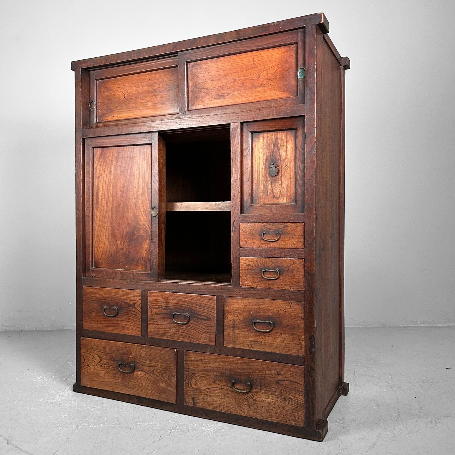 Traditionele Japanse Tansu, Opbergkast, Taishō-periode.