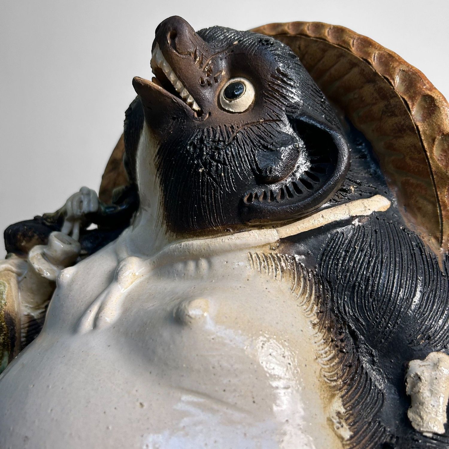 Large Tanuki Statue, Shōwa Period, Japan. Large Tanuki Statue, Shōwa Period, Japan.