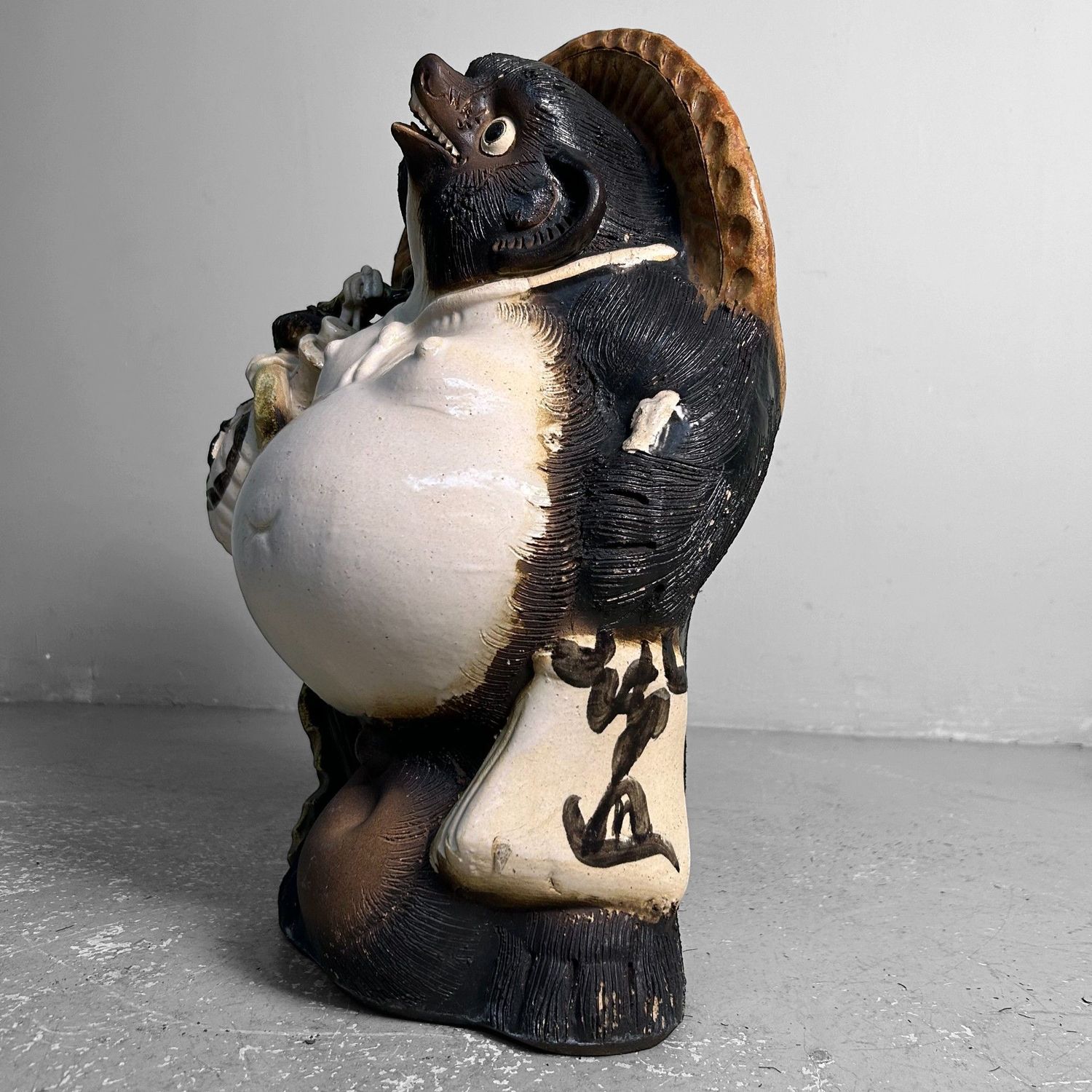 Large Tanuki Statue, Shōwa Period, Japan. Large Tanuki Statue, Shōwa Period, Japan.