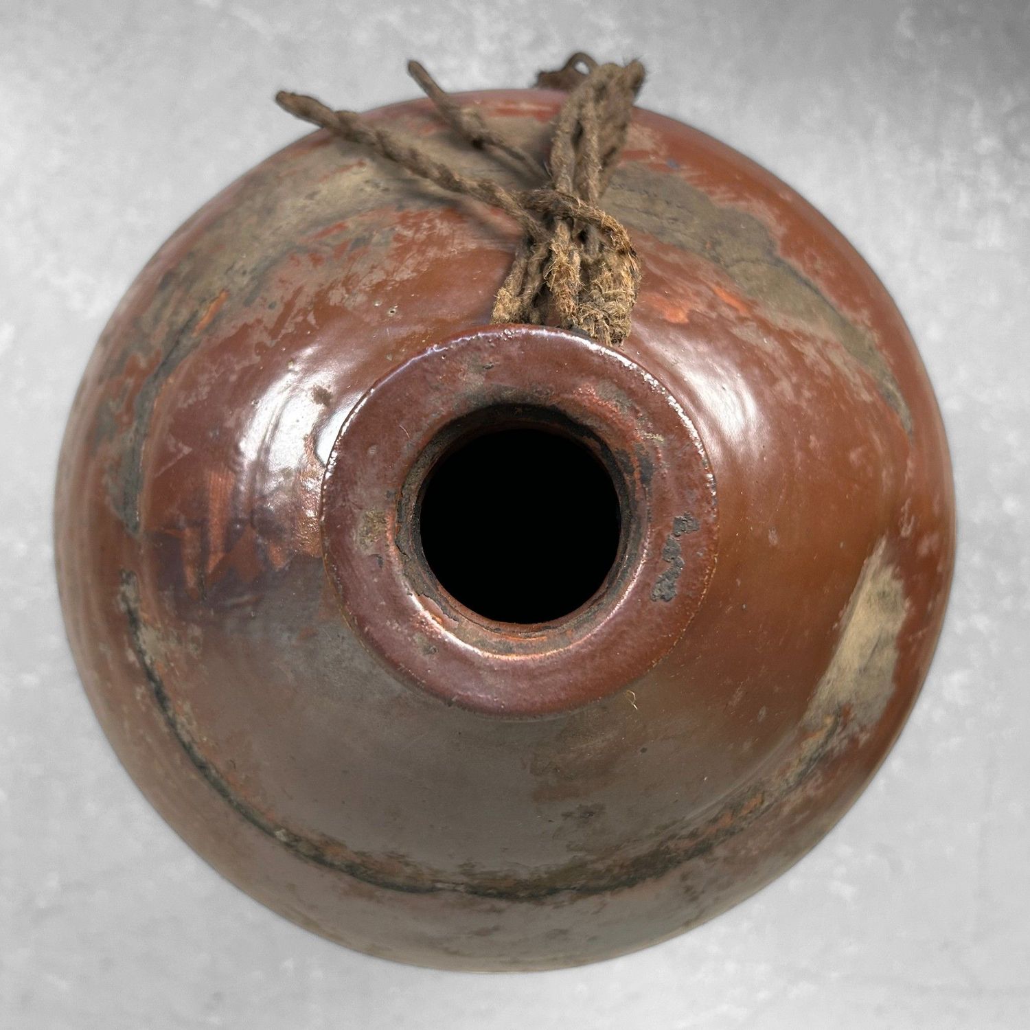 Organische Aardewerken Kruik, Tsjechië, 19e Eeuw.