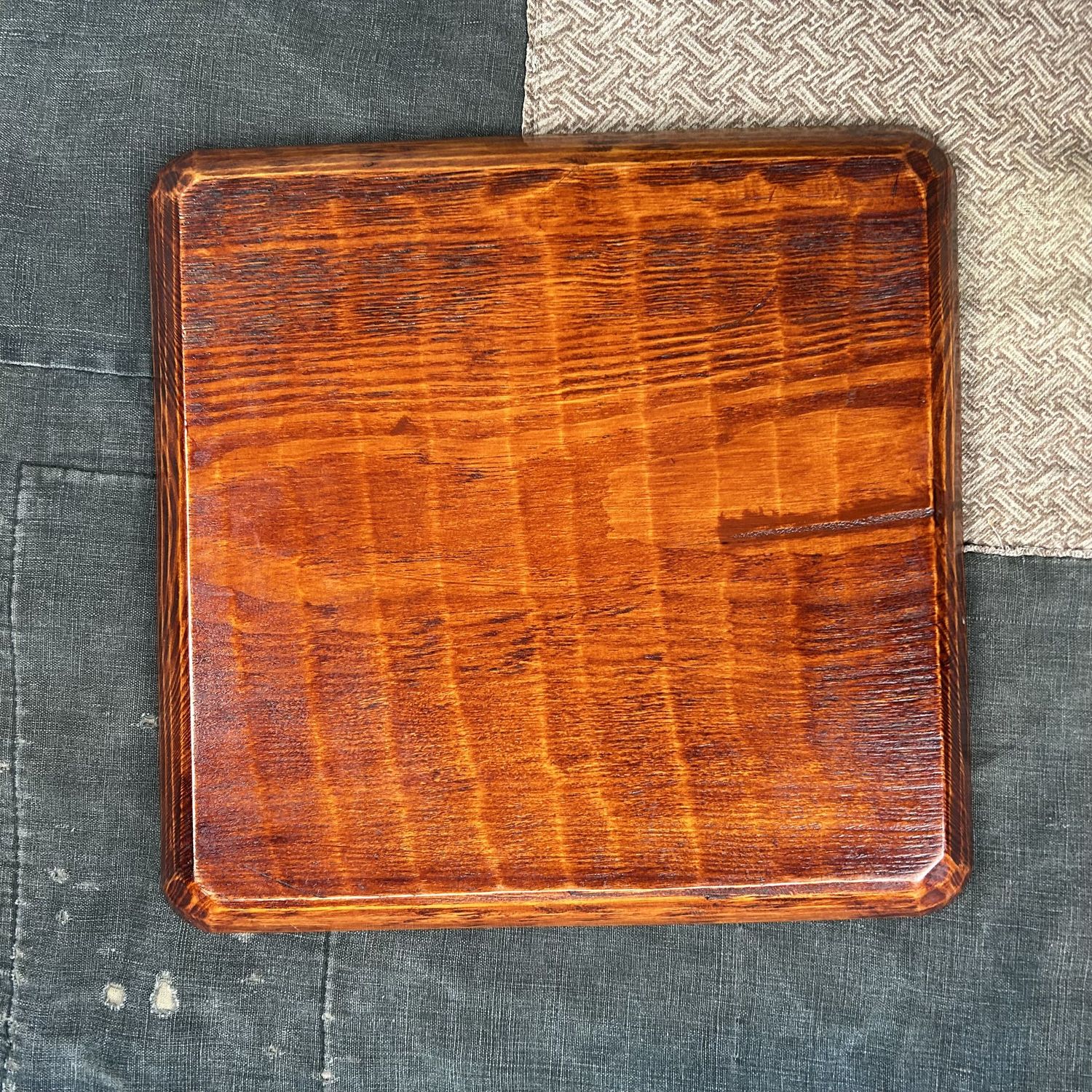 Set Japanse Dienbladen, Houtsnijwerk, Shōwa Periode.