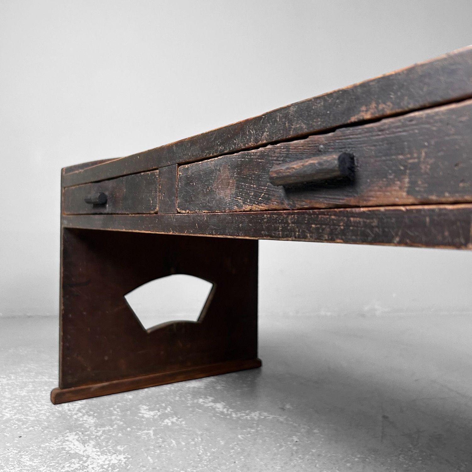 Traditional Japanese Shosai-Ki Writing Table, Taishō Period.