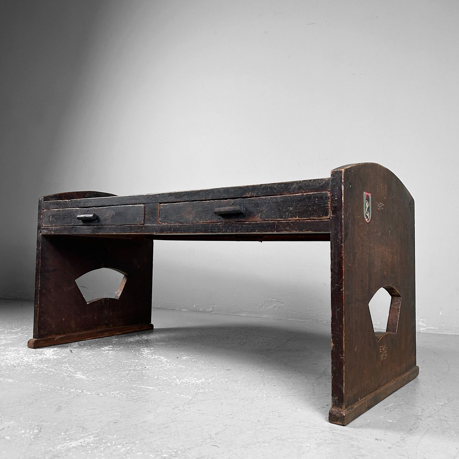 Traditional Japanese Shosai-Ki Writing Table, Taishō Period.
