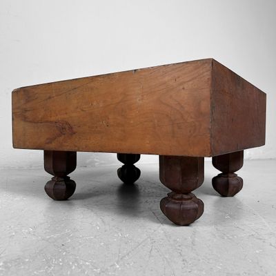 GO Board Goban Kaya, Low Keyaki Wooden Table, Taishō Period, Japan.