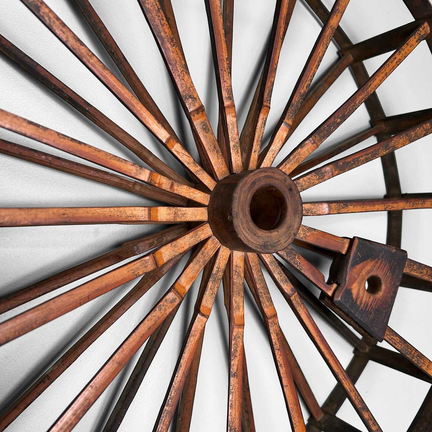 Antiek Bamboe Zijde Spinnenwiel, Itomaki Draadhaspel, Meiji Periode.