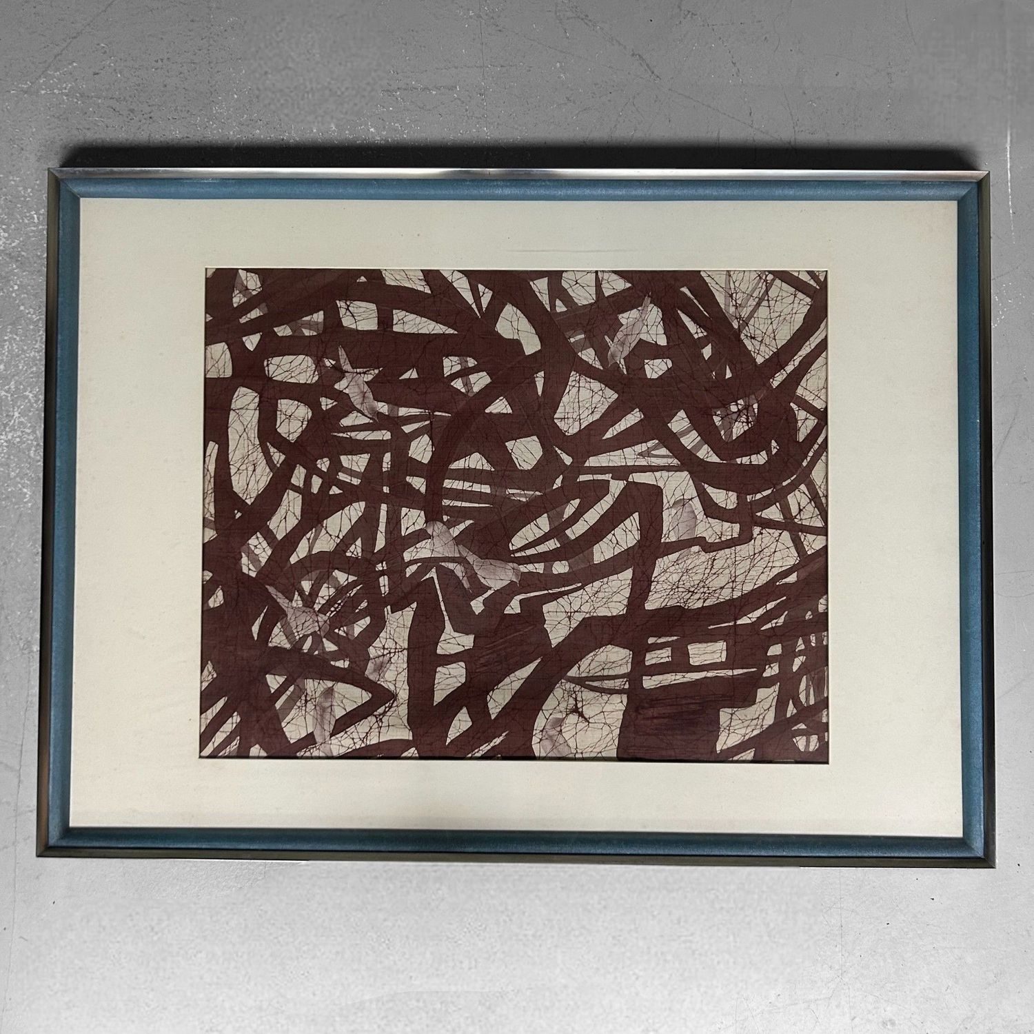 Japanese Textile Art, Birds in Branches, 1960s.