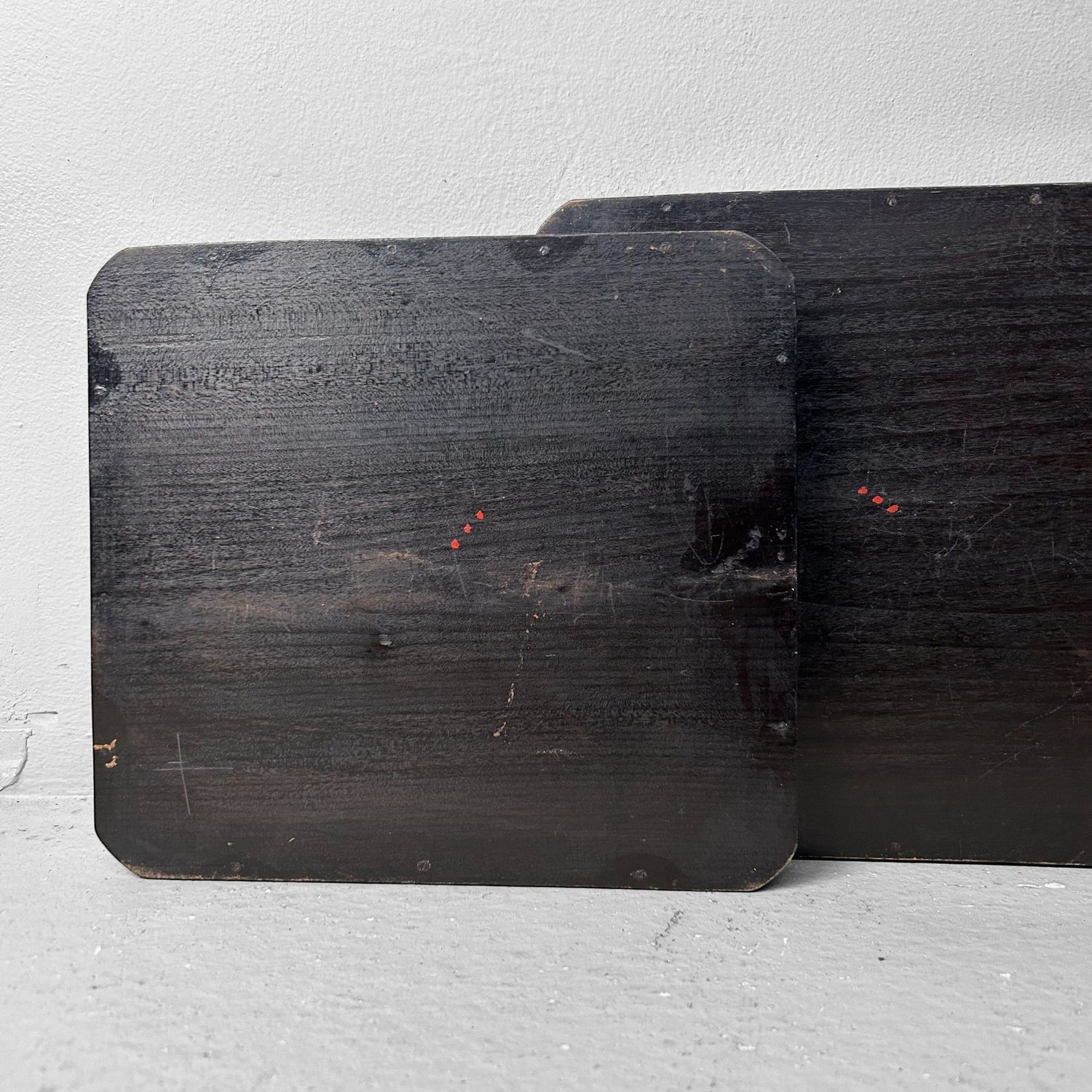 Set of Wooden Lacquer Trays, Mountain Landscape, Taishō Period.