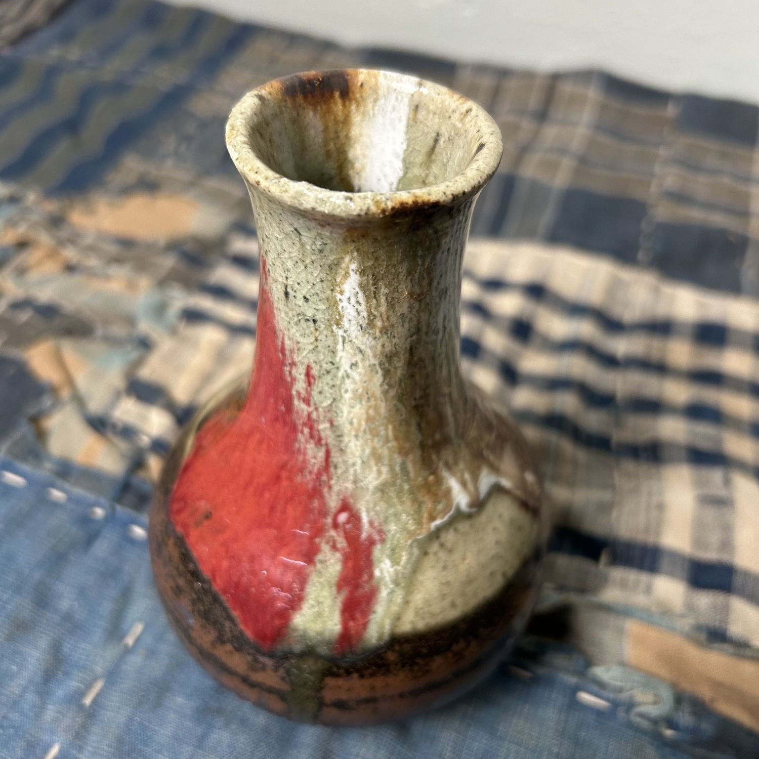 Ceramic Ikebana Vase, 1960s, Japan.