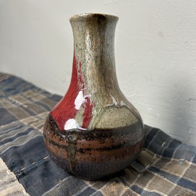 Ceramic Ikebana Vase, 1960s, Japan.