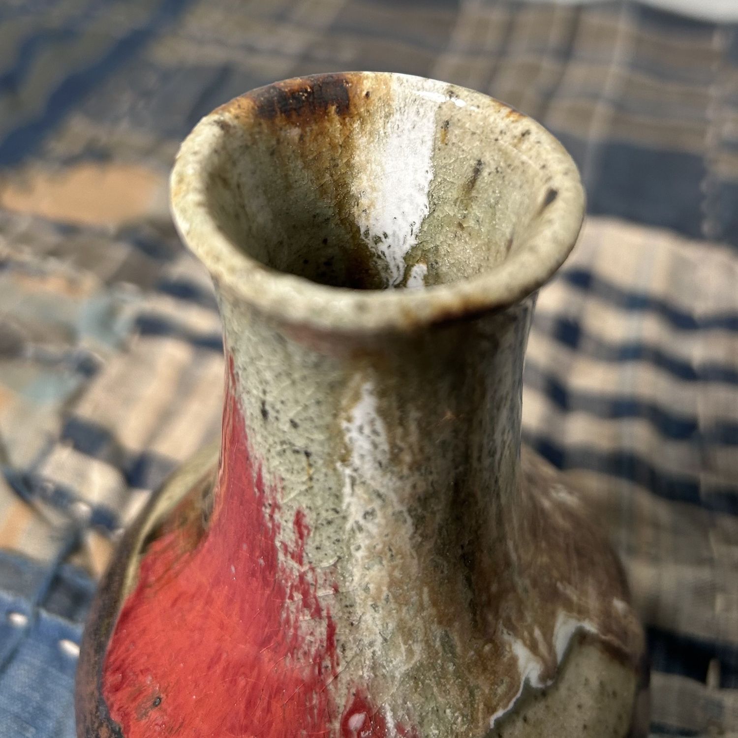 Ceramic Ikebana Vase, 1960s, Japan.