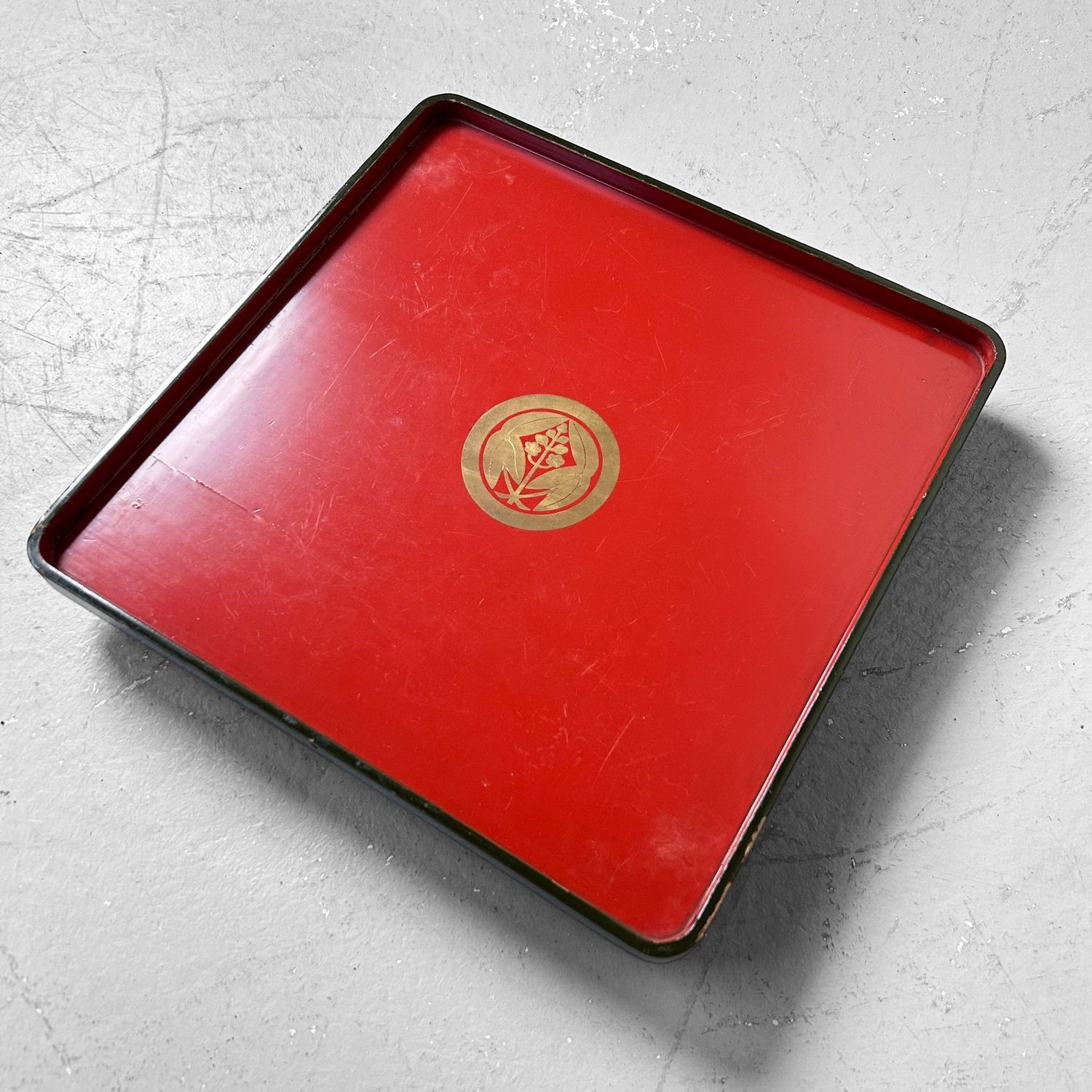 Set Urushi Lakwerk Dienbladen, jaren '20, Japan.