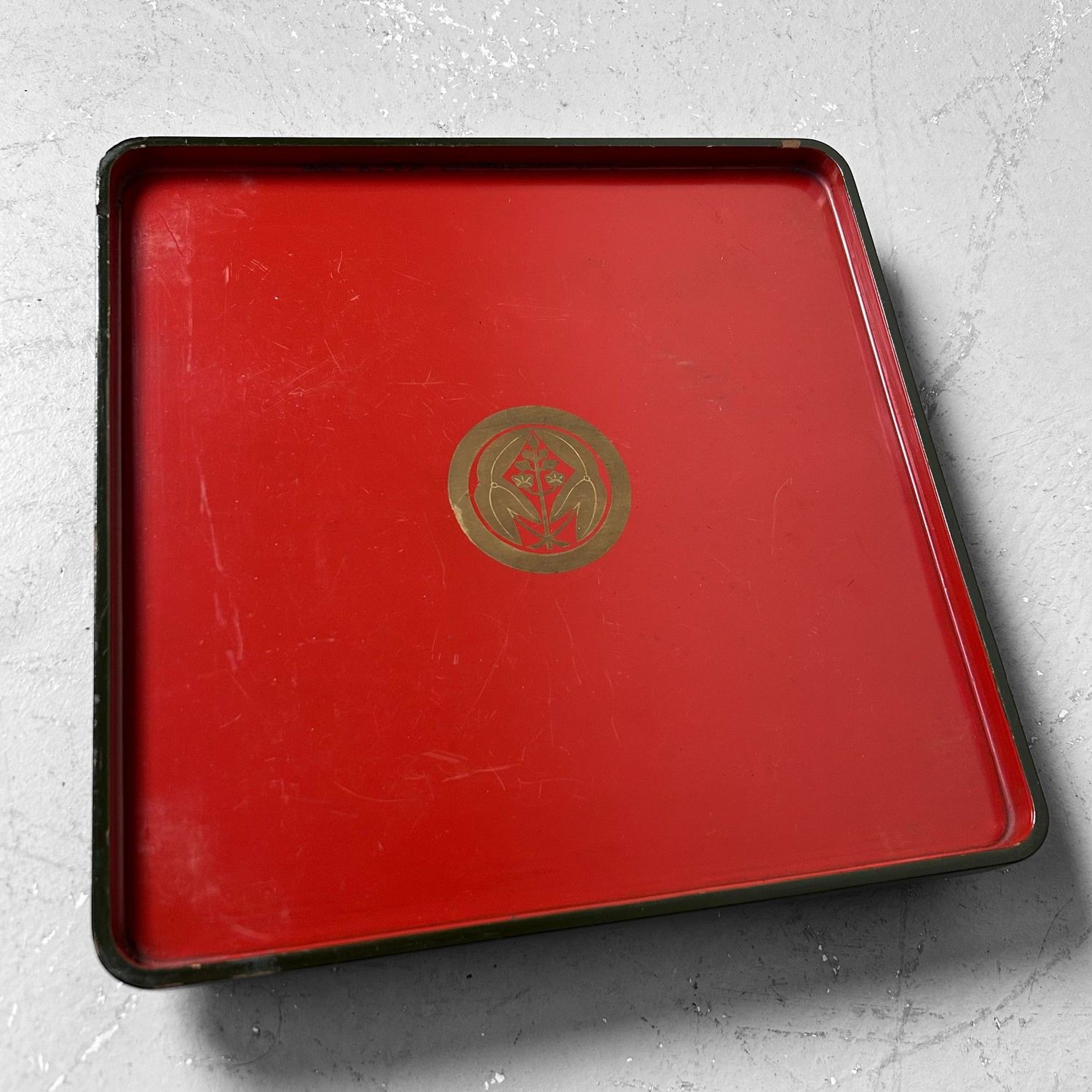 Set Urushi Lakwerk Dienbladen, jaren '20, Japan.