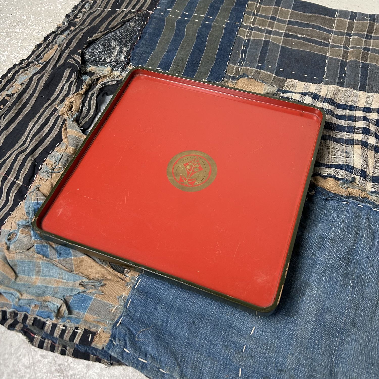 Set Urushi Lakwerk Dienbladen, jaren '20, Japan.