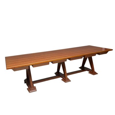Unieke Kloostertafel grote tafel uit België, jaren '40-'50.