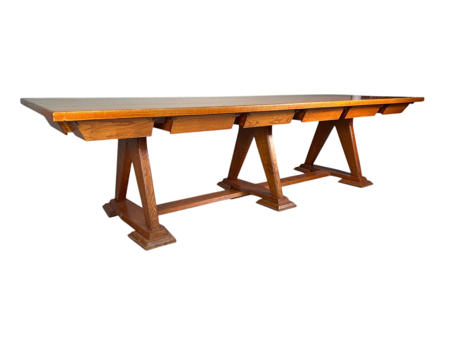Unieke Kloostertafel grote tafel uit België, jaren '40-'50.
