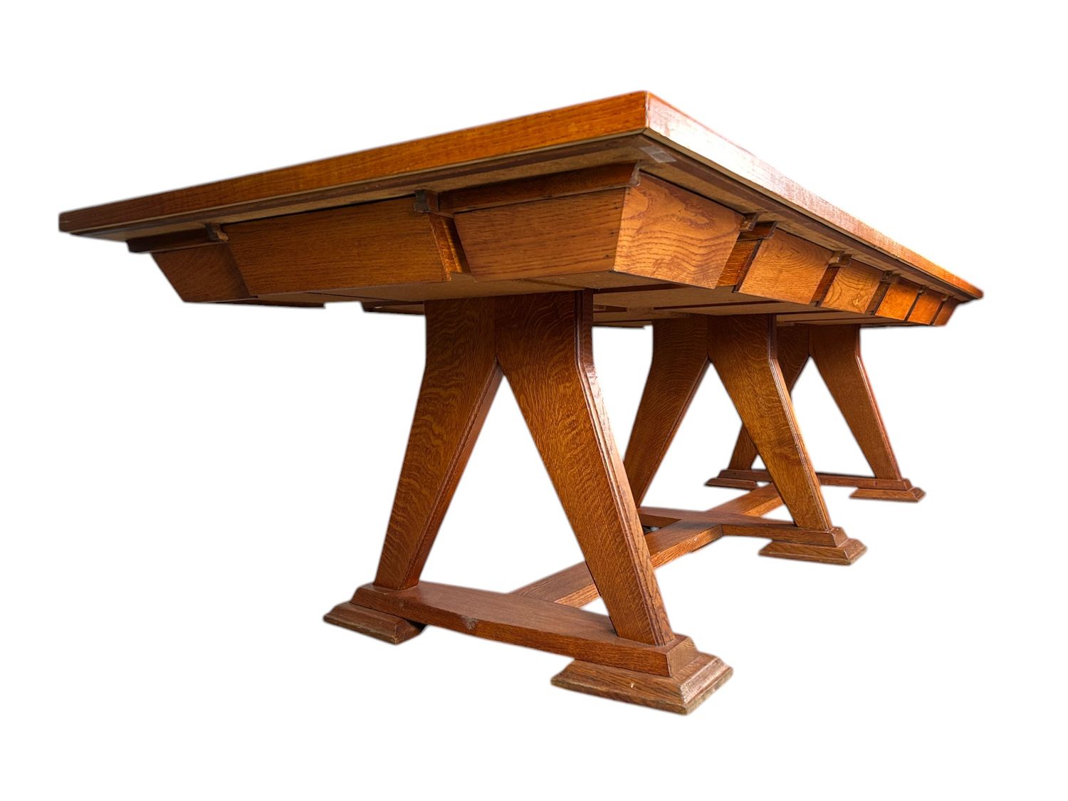 Unieke Kloostertafel grote tafel uit België, jaren '40-'50.