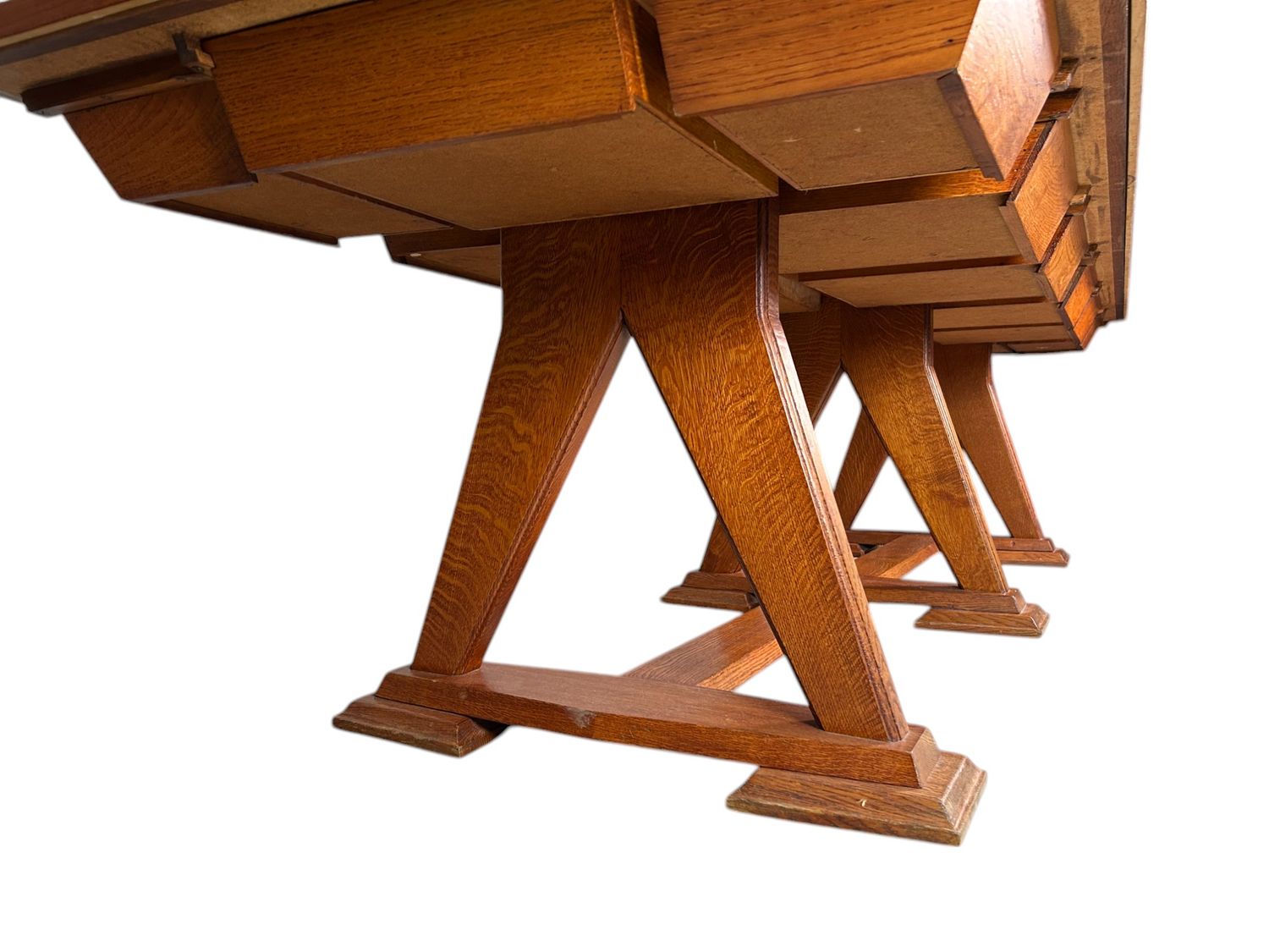 Unieke Kloostertafel grote tafel uit België, jaren '40-'50.