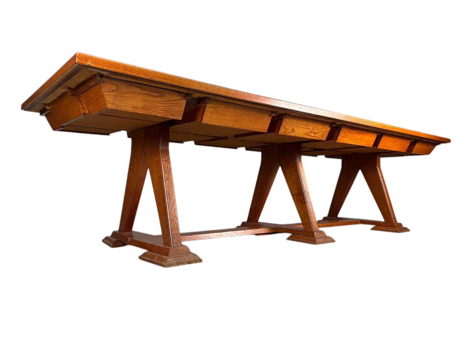 Unieke Kloostertafel grote tafel uit België, jaren '40-'50.