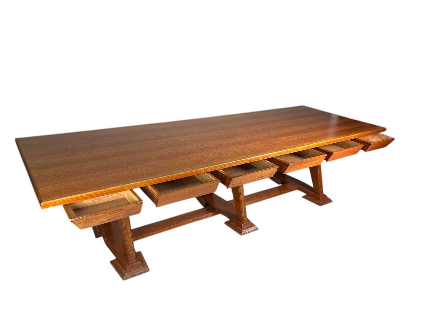 Unieke Kloostertafel grote tafel uit België, jaren '40-'50.